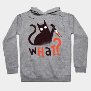 Halloween Cat With Knife Hoodie